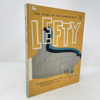 Lefty: The Story of Left-Handedness Marguerite Lerner  1960 HC Ex-Library Illus
