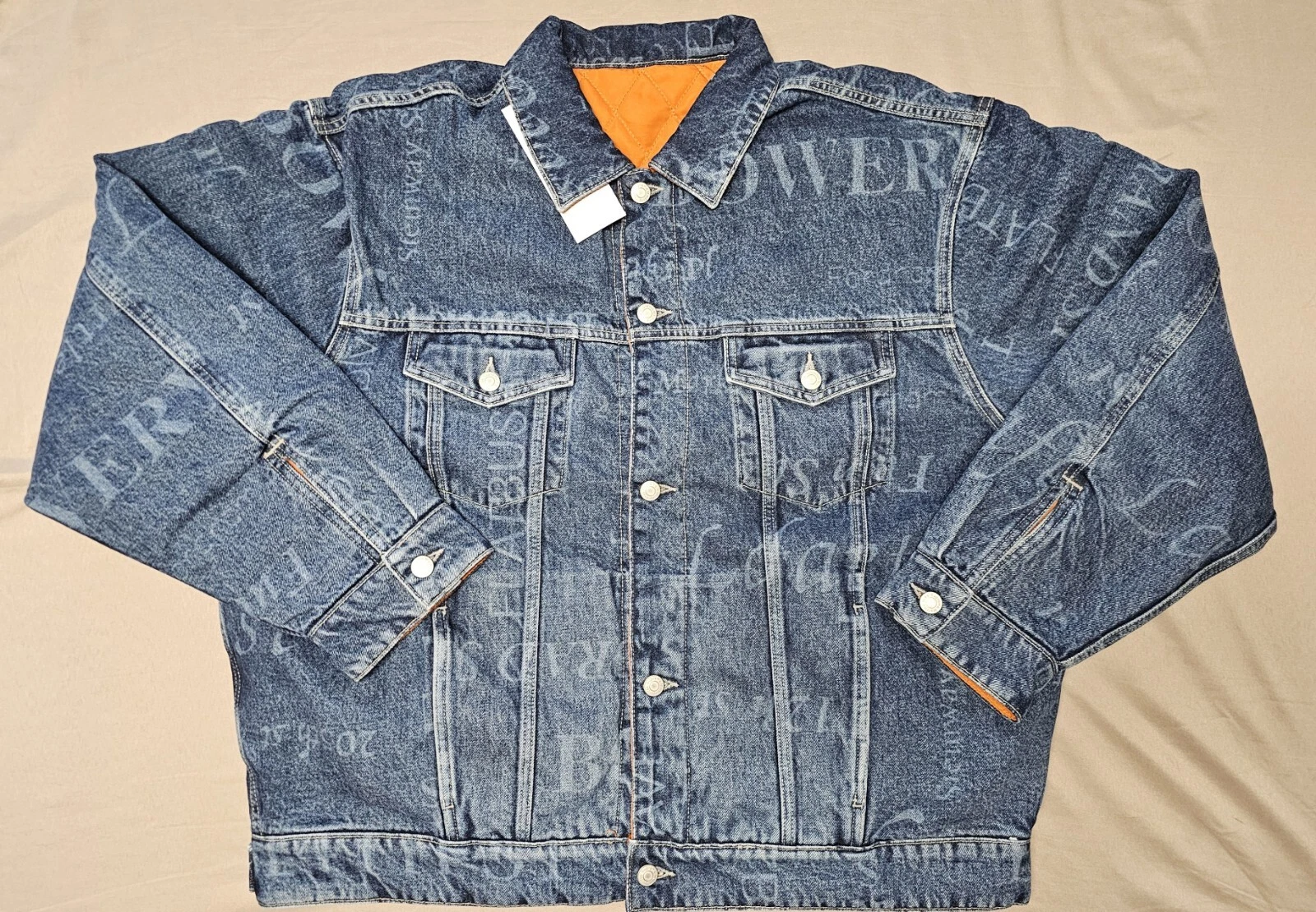 VESTE CAMIONNEUR RÉVERSIBLE BLEU SUPRÊME MARTINE ROSE