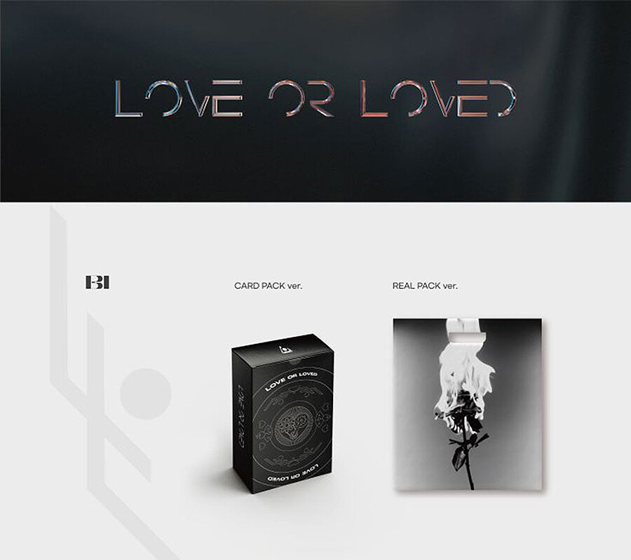 B.I LOVE OR LOVED PART.1 Album CARD PACK/REAL PACK Ver CD+Card+