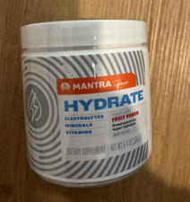 Mantra Hydrate Electrolyes Minerals Vitamins Fruit Punch 30 Serv EXP 11/26