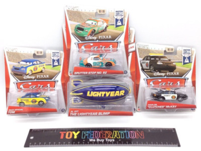 Disney Cars PISTON CUP: LIGHTYEAR BLIMP, SPUTTER STOP #92, TOM