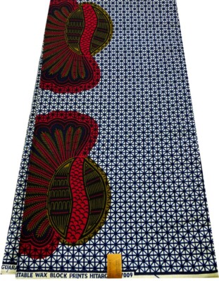 -Exclusive Design  African Ankara Wax Print, 100% Cotton, Sell by 6 Yards