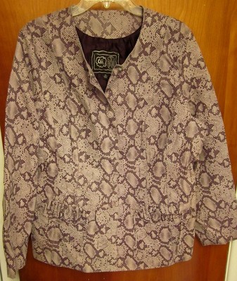 faux snakeskin jacket