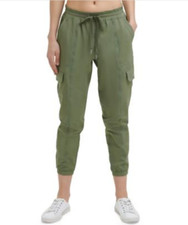 Calvin Klein Performance Stretch Pocketed Cargo Cuffed Pants Green Size M 3040