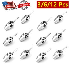3/6/12 Stainless Steel Scoop Bar Ice Candy Dry Goods Popcorn Small Scooper 6oz
