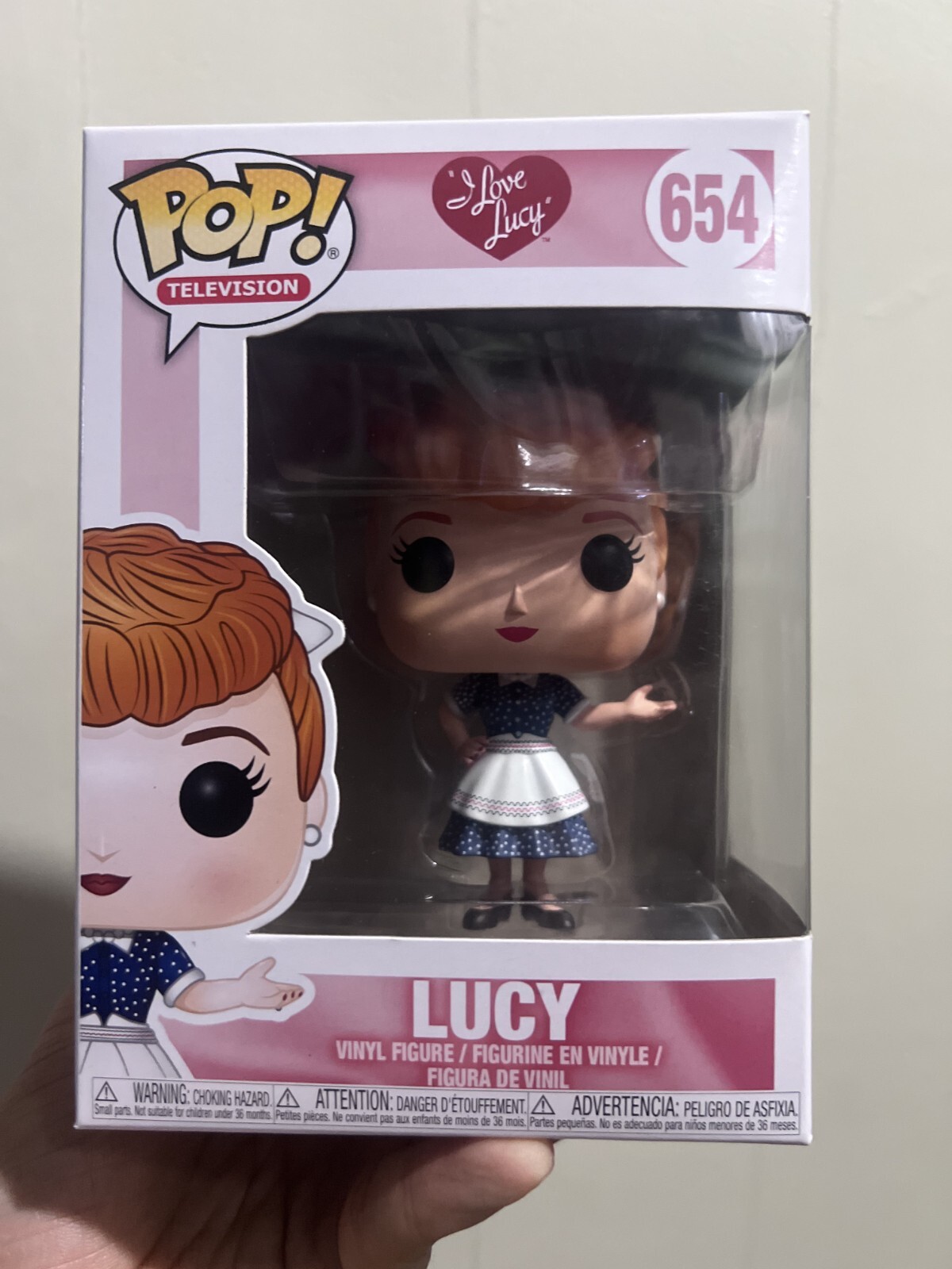 Funko Pop! Vinilo: I Love Lucy - Lucy Ricardo #654 Con Protector Suave