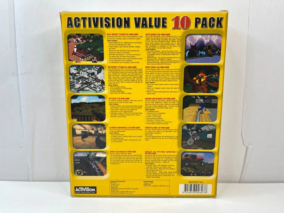 Activision Value 10 Pack Big Box - PC GAME - GC - 7x Disc Set - AUS CD-ROM - Image 2 of 4