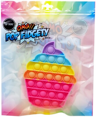 OMG!! Pop Fidgety Cupcake Fidget Toy [RANDOM Colors]