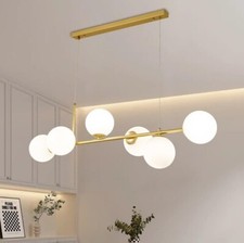 Lampadario a Sospensione 6xG9 Design Sfere in plastica Bronzo Moderno IP20