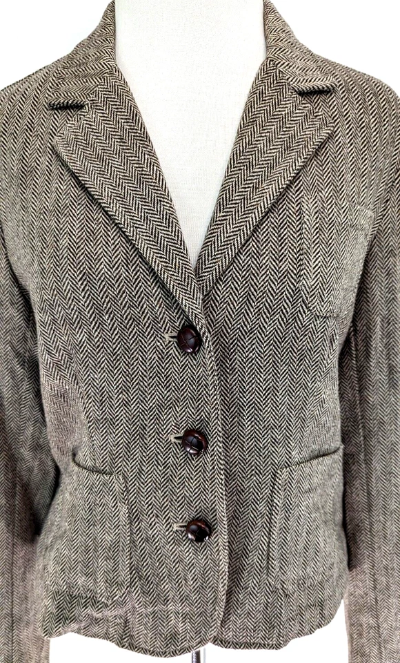 Blazer De Colección Polo Ralph Lauren Mezcla de Lana ESPIGA Pana Codo Parche L VEUC* Foto 4 de 4