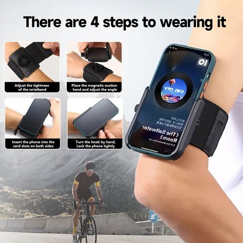 Étui de protection adapté pour téléphone antichoc course gym jogging téléphone bras sangle - Photo 9 sur 27