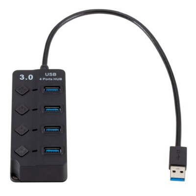 USB Verteiler Splitter 3.0 4 Port Kabel Computer Adapter Laptop PC iMac A74