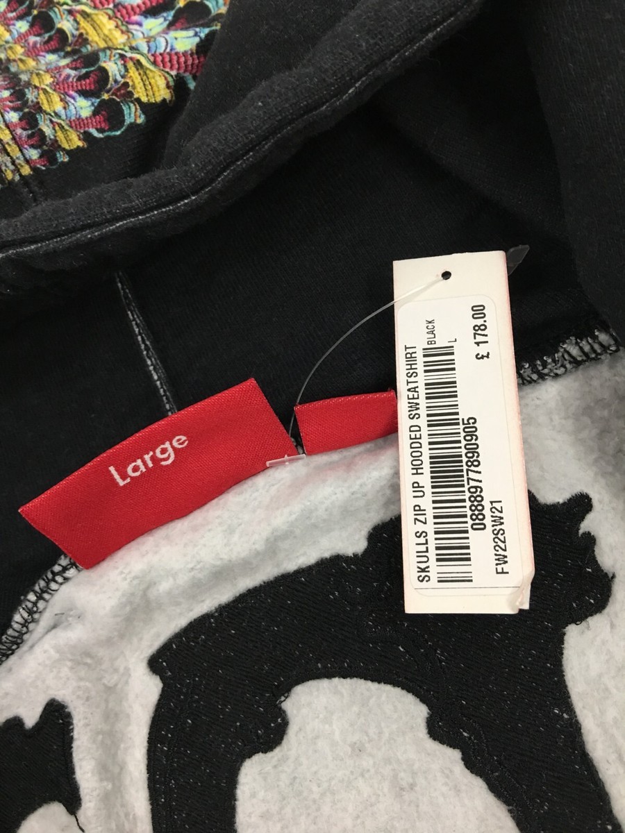Supreme Skulls Zip Up Hooded Sweatshirt Black Large 22FW Supreme Skulls Zip Up Hooded Sweatshirt Black Large 22FW