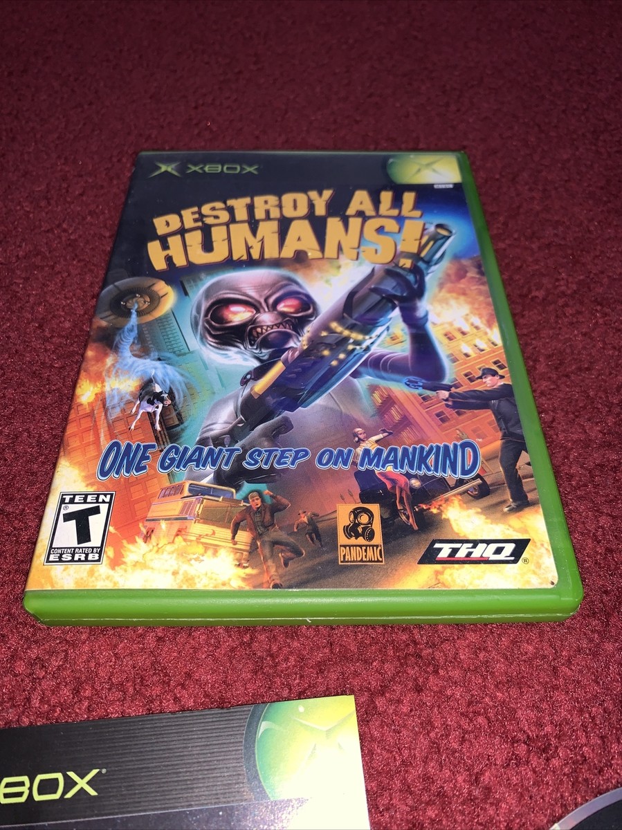 Destroy All Humans! Original Microsoft Xbox CIB Complete In Box