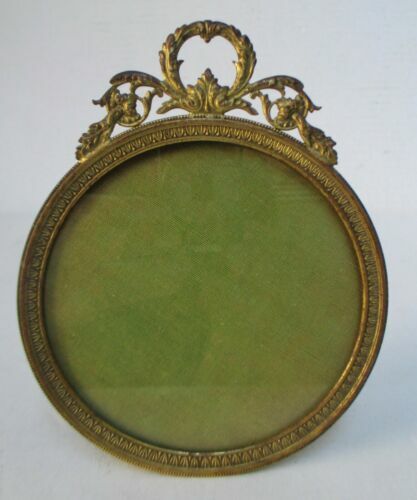 Trépied Porte-photo En Laiton Style Empire - Hauteur 33 Cm - Taille Moyenne - Neuf