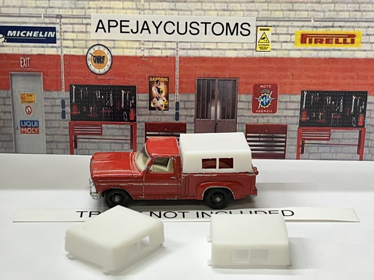 LESNEY MATCHBOX SERIES NO. 6 RED FORD PICK UP TRUCK CAMPER (TRUCK