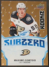 Maxime Comtois 2018-19 Upper Deck Ice Sub Zero Gold Rookie #SZ39 (18/24) Ducks