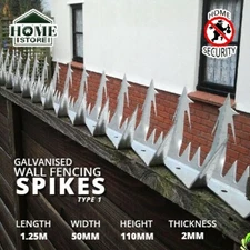 [Free Shipping] Galvanized Anti-Climb Wall Fencing Spikes Type1 (5pcs) - 1.25M