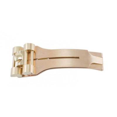 President Style Men's Solid 18K Yellow Gold Deployment Buckle for
