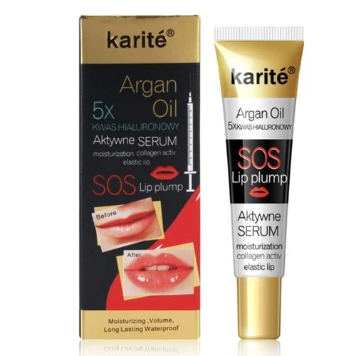 Suero rellenador de labios instantáneo bálsamo hidratante colágeno aceite de argán - Foto 1 de 6