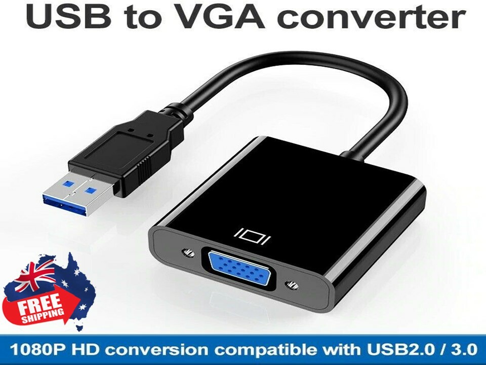 Nyk Usb To Vga Adaptor USB To VGA Converter Adapter Multi-Display