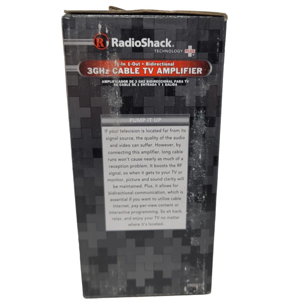 Radioshack 3GHz RF/UHF/VHF/FM/TV Antenna Bidirectional Signal Booster Amplifier - Image 4 of 4