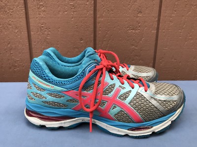 ASICS Women's Gel-Cumulus 17 US Silver Pink Blue T5D8N Athletic Tennis  Shoe A7