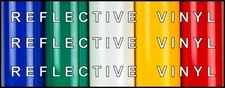 REFLECTIVE VINYL - Engineer Grade  - 6 Color Choices - Sold by Sheet 4" x 9"