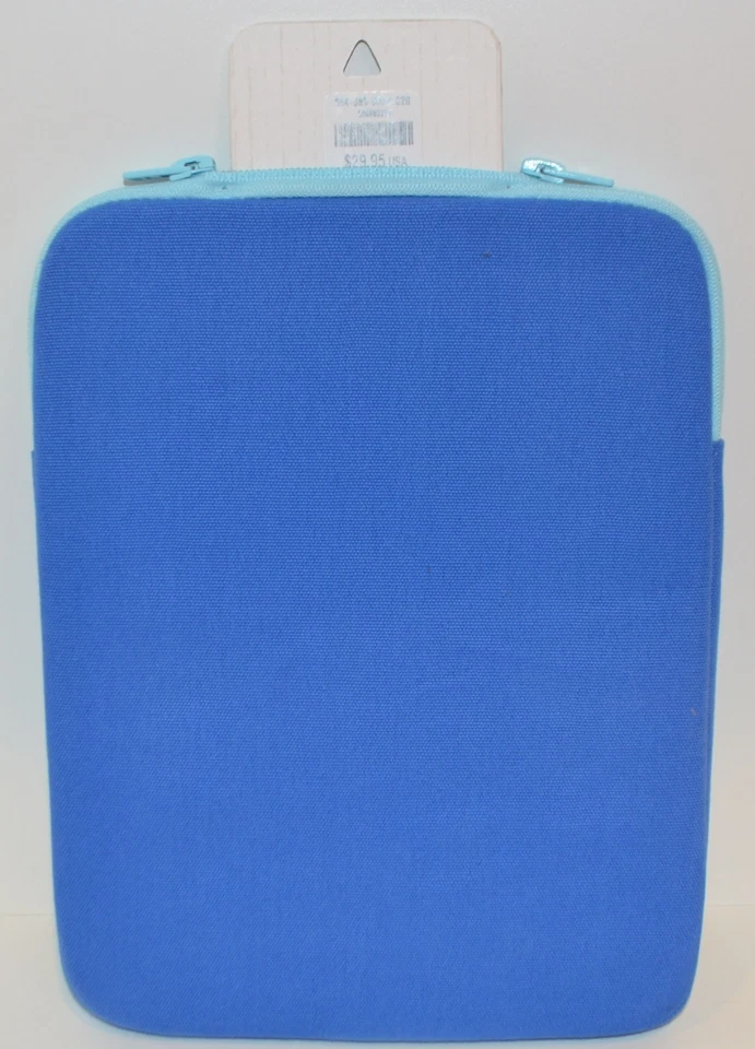 NUEVA FUNDA PROTECTORA HOLLISTER TABLET IPAD AZUL PLATA BRILLANTE MANGA CREMALLERA Foto 2 de 4