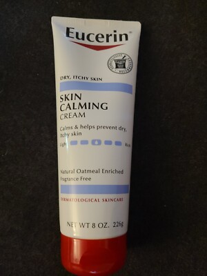 Eucerin Skin Calming Creme Fragrance free 8 oz Natural oatmeal enriched (YY19)