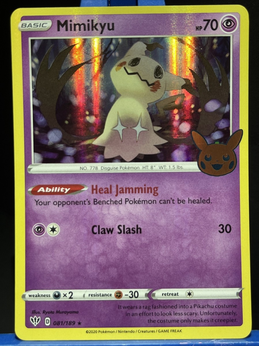 Mimikyu 081/189 Holo Trick or Trade BOOster 2022 Halloween Pokemon TCG NM