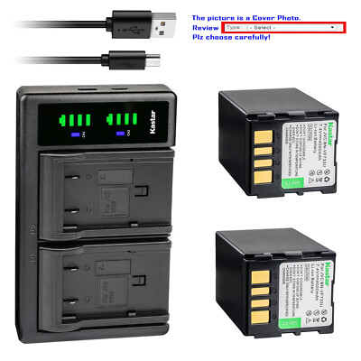 Kastar Battery LTD2 Charger for JVC BN-VF733 & JVC GZ-MG37EZ GZ-MG37U GZ-MG37US