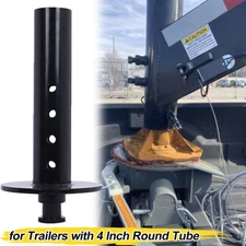 Gooseneck to 5th Wheel Trailer Coupler Adapter -4" Round Tube - Rated 30,000 lbs