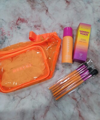 Morphe Vip Sweep By Saweetie 6 Piece Brush Collection Belt Bag New+Setting Spray