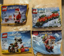 LEGO CREATOR LOT Santa, Reindeer, Train 30478,30474,30580,30543 new sealed