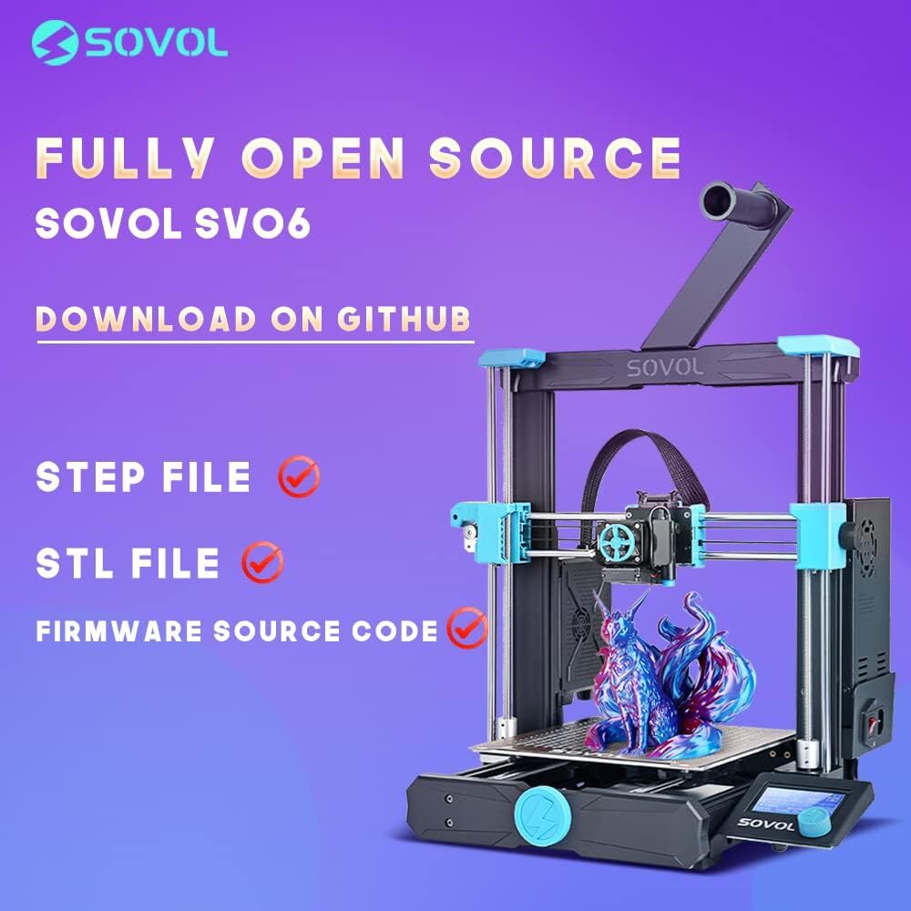 Repaired Sovol SV06 3D Printer Open Source with All Metal Hotend Planetary Dual