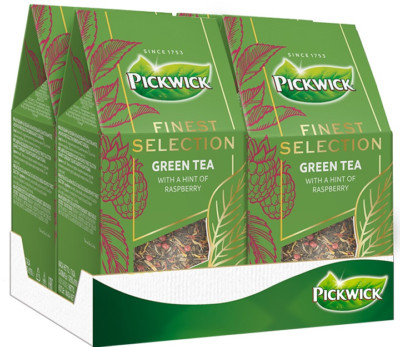 Pack of Pickwick Finest Selection green tea with berry pieces 50 g x 4 pcs