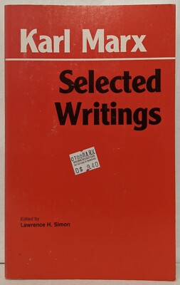 Selected Writings by Karl Marx Hackett 1994 Trade Paperback VG