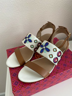 tory burch estella leather wedge sandal
