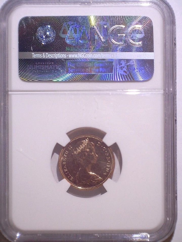 1978 NGC MS66RD Canada Small One Cent - Uncirculated Set Issue  - Penny - 1C RED - Image 2 of 2