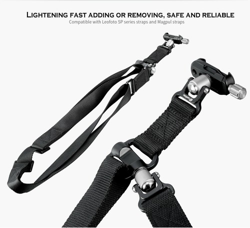[US Dealer] Leofoto SP-01+DC-22Q QD Strap & clamp kit Fits Magpul Sling - Picture 2 of 9