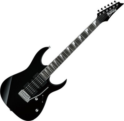 Super GRG170DX-BK E-Gitarre von Ibanez aus der GIO-Serie mit Tremolo in schwarz