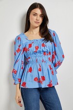 Dorothy Perkins Blue Top Womens Daywear Tops