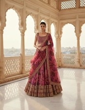 Floral Printed Reception party wear Lehenga choli for Women
