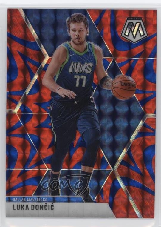 2019-20 Panini Mosaic Reactive Blue Prizm Luka Doncic Luka Dončić #44 na4