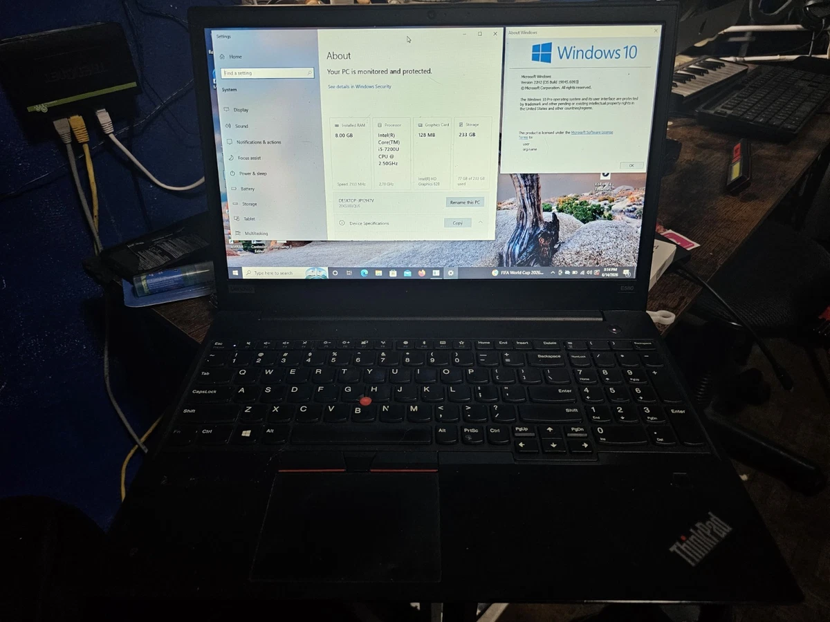 Lenovo Intel Core i5 7th Gen. PC Laptops & Netbooks 256 GB SSD 