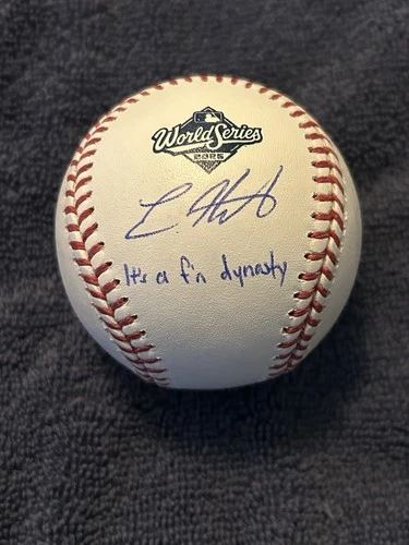 KIKE HERNANDEZ SIGNED IT'S A F'N DYNASTY 2025 WORLD SERIES BASEBALL MLB DODGERS