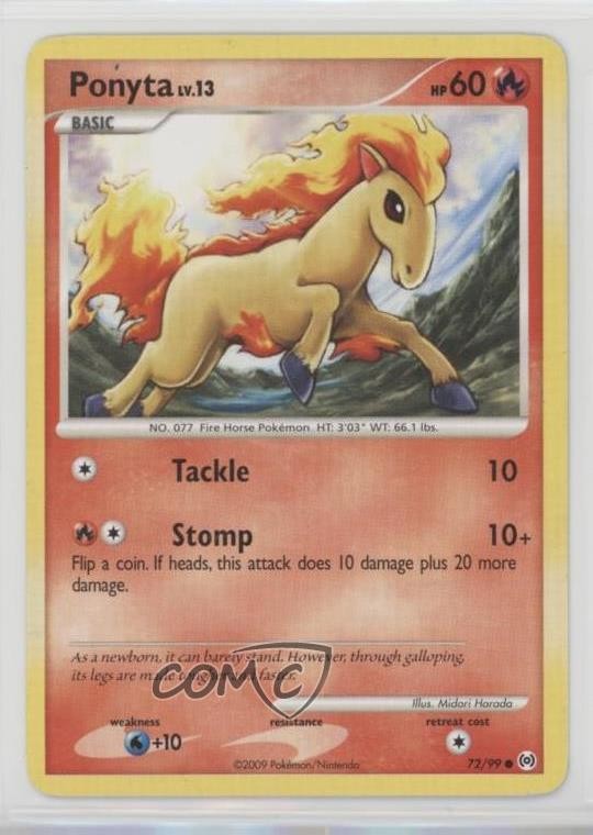 Ponyta Pokémon Platinum Arceus #72 2009