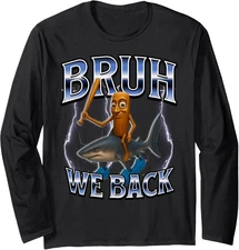 Italian Brainrot Back to School Meme Character Long Sleeve T-Shirt