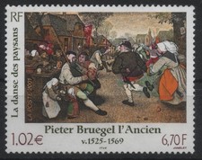FRANCE 2001 : N° 3369  PETER BRUEGEL L'ANCIEN,LA DANSE DES PAYSANS NEUF** TTB